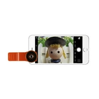 Univerzális HD kamera lencse készlet makró lencse és fokos narancssárga színű iPhone 2-csomaghoz