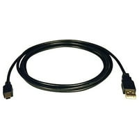 Tripp Lite 3 ' USB 2. A típusú férfi Mini USB B típusú férfi eszköz kábel fekete U030-003