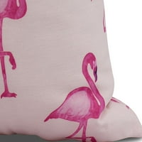 Egyszerűen Százszorszép, 16 16 Flamingó Fanfár Martini Állat Nyomtatás Kültéri Párna, Rózsaszín