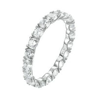 Mishuowoti arany osztályú gyémánt jegygyűrű nőknek Ezüst S cirkon gyűrű gyönyörű egyszerű divatgyűrű ékszerek D 9