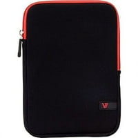 V Ultra Tdm23blk-RD-2n hordtáska 8 Apple iPad mini táblagéphez, Fekete, piros