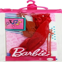 ​Barbie Fashion Pack, karrier Hegedűs baba ruhák Barbie ruha, hegedű , íj & Kotta, Ajándék gyerekeknek éves