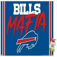 Buffalo Bills-Bills maffia fali poszter Pushpins, 22.375 34