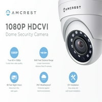 Amcrest Full HD 1080p 1920tvl Dome kültéri biztonsági kamera, 2MP 1920x1080, 98feet éjjellátó, fém ház, lencse 90 db