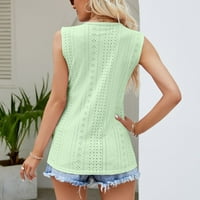 Tartály felsők Női tengerparti nyaralás divat csipke Trim üreges könnyű ing mellény aranyos nyári csíkos nyomtatás