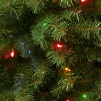 Nemzeti Fa Társaság Előre Megvilágított Mesterséges Mini Karácsonyfa, Zöld, Kincaid Lucfenyő, Többszínű Fények, Állványt,