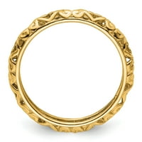 Ezüst Aranyozott Faragott Gyűrű