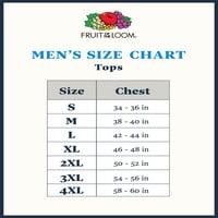 A szövőszék gyümölcse a férfiak Eversoft hosszú ujjú póló, csomag, méret S-4XL