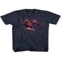 Marvel Spider-Man férfi és nagy férfiak nem otthon és a Spidey Eye Grafikus pólók, 2-Pack, Marvel Mens pólók S-3XL