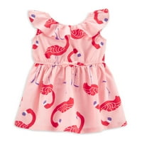 Carter gyermeke az enyém kislányok & kisgyermek lányok flamingó fodros váll ruha