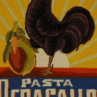 Chelsea Vintage Rooster Gyapjú Terület Szőnyeg, Fekete, 3 ' 3 ' Kerek