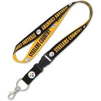 Wincraft Pittsburgh Steelers szlogen zsinór leszerelhető csatgal