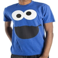 Sesame Street Cookie Monster férfi és nagy férfi arc grafikus póló