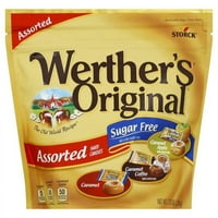 Storck Werther eredeti cukormentes karamell, karamell kávé, & karamell alma válogatott kemény cukorkák, 7. Oz