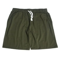 Lumento férfiak Bermuda rövid nadrág Egyszínű nyári rövidnadrág magas derékú fenék férfi Klasszikus Fit Mini nadrág