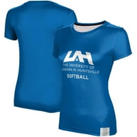 Női kék UAH Chargers Softball póló