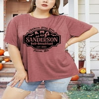 Halloween ingek Női Hocus Pocus Molett póló Sanderson Sisters Rövid ujjú alkalmi póló felsők