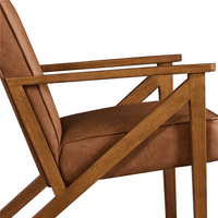 Easyfashion Fau bőr karosszék szék nappali, világosbarna