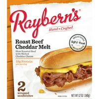 Raybern sült marhahús cheddar olvadási szendvics, 6. oz