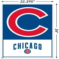 Chicago Cubs-Logó Fali Poszter, 22.375 34
