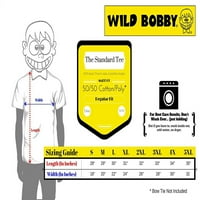 Vad Bobby, színes szivárvány tigris állatbarát férfi grafikus póló, lila, közepes