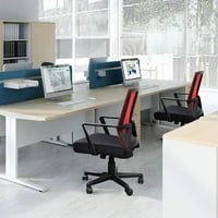 Lacoo irodai szék közepes hátsó háló számítógépes szék ágyéktámogató íróasztal szék ergonómikus ügyvezető szék kartámaszokkal