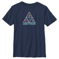 Fiú Lightyear háromszög logó grafikus póló Sötétkék kicsi