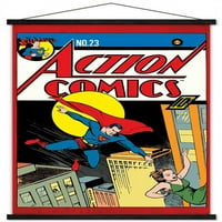 Képregény-Superman-Action Comics fali poszter fa mágneses kerettel, 22.375 34