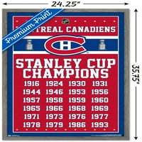 Montreal Canadiens Bajnokok Fali Poszter, 22.375 34
