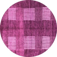 Ahgly Company Beltéri Kerek Absztrakt Rózsaszín Modern Terület Szőnyegek, 6 ' Kerek