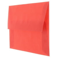 Papír és boríték 4bar Áttetsző borítékok, 1 8, piros, 25 csomag