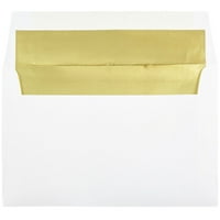 Egy fóliával bélelt meghívó boríték, 3 4, Fehér arany fóliával, ömlesztett 250 doboz