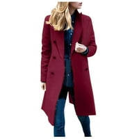 Dezsed Női Kétsoros árok kabátok Clearance divat nő hosszú ujjú nyitott első Laza felsőruházat szilárd blúz kabát felsők