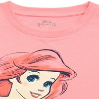 Kis hableány lányok grafikus póló rövid ujjú, 4-16 méretű