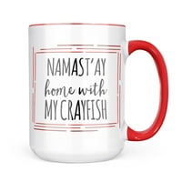 Karácsonyi süti ón Namast ' ay otthon a rákokkal egyszerű mondások bögre ajándék kávé Tea szerelmeseinek