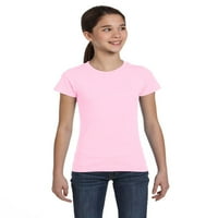 Marky G ruházat lányok rövid ujjú Legénység nyak szilárd pólók pamut, XS, Hot Pink Pink Heather