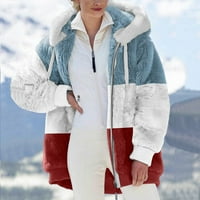 Női felöltő Divat Női meleg Fau kabát kabát téli cipzár Hosszú ujjú felsőruházat csökkentett piros 14