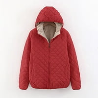 Lisingtool női téli kabátok Női Divat Alkalmi Check kapucnis Egyszínű Hosszú ujjú laza meleg pamut kabát árok kabátok