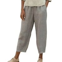 nsendm Női Sweatpants, Női Split Elasztikus derék széles láb nyakkendő első Wrap hosszú nadrág, szürke, XL