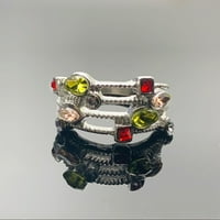 Akár 65% off amlbb Vintage Csülök gyűrűk Női divat női ötvözet Gyűrűk cirkon jegygyűrű ékszer Méret 6-on Clearance