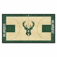 - Milwaukee Bucks NBA Court Runner 24x44
