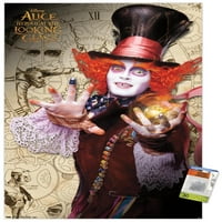 Disney Alice a látszó üvegen keresztül-őrült kalapos fali poszter Nyomócsapokkal, 22.375 34