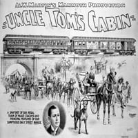 Tamás bátya kunyhója, 1898. Harriet Beecher Stowe Tom bácsi kabinjának színházi turnés társulatának Nan plakátja. Plakát