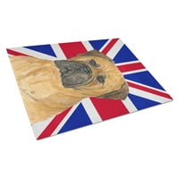Caroline kincsei Bullmastiff angol Union Jack brit zászló üveg Vágódeszka nagy méretű