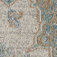 Szőnyegek Amerika Beverly gyűjtemény elefántcsont Kék BV450A Átmeneti keleti terület szőnyeg 2 '3'