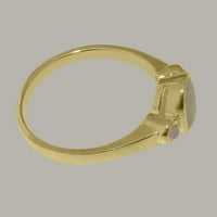 Brit készült 18K sárga arany természetes opál Női Nyilatkozat gyűrű - méret opciók-méret 6.75