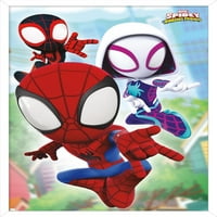 Marvel Spidey és csodálatos barátai-hálók fali poszter, 14.725 22.375 keretes
