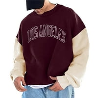 Férfi pólók egyszerű alkalmi laza túlméretes szilárd Colorturtleneck kapucnis pulóver blúz pulóver
