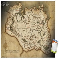 Az Elder Scrolls V: Skyrim - Map Wall poszter, 22.375 34