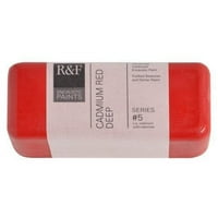 & F kézzel készített festékek Encaustic festék torta, 104ml, kadmium vörös mély